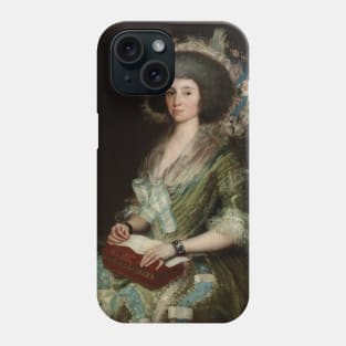 Portrait of Senora Cean Bermudez by Francisco Goya Phone Case