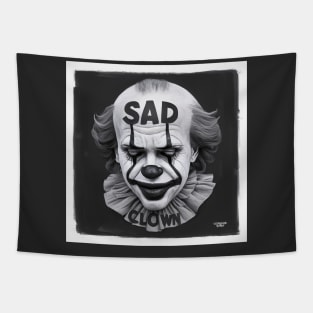 Very sad clown Tapestry