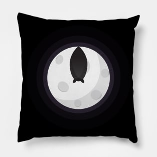 Flat Bat Moon Pillow