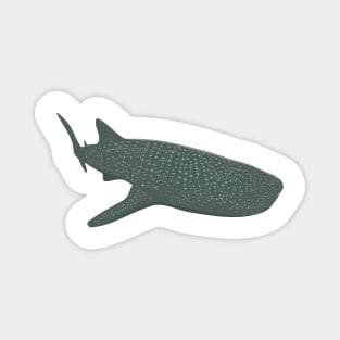Whale Shark Swimming Front WPA Art Magnet