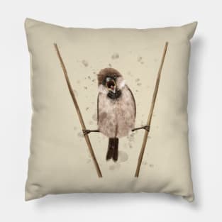 The Sparrow That Likes Van Damme Pillow