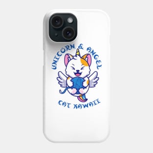 Unicorn and Angel Cat kawaii Phone Case