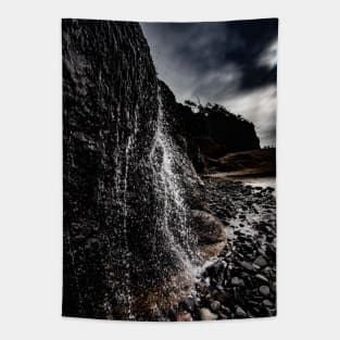 Black waterfall Tapestry