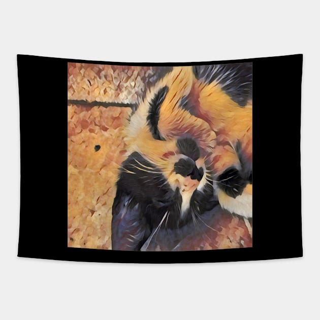 SLEEPING CAT Tapestry by CATUNIVERSE