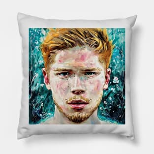 Face of Kevin De Bruyne Pillow