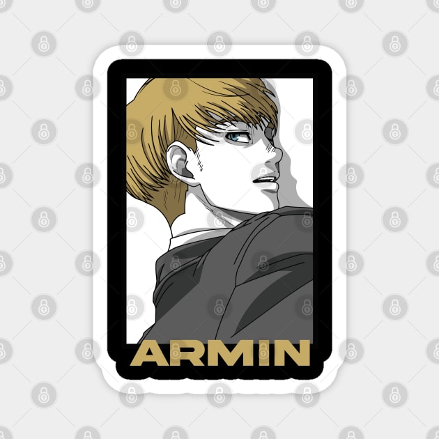 AOT Armin Arlert Heroic Pose Design Magnet by Otaku Vibes
