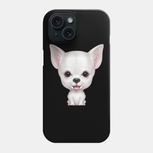 White Smooth Coat Chihuahua Phone Case