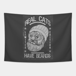 ALL CATS HAVE BEARD BW Tapestry