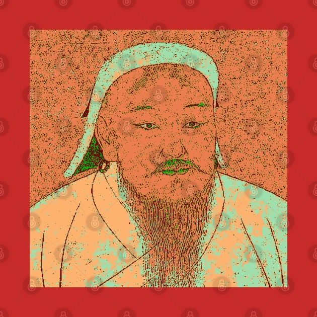 Genghis Khan Portrait by werewolfintheair