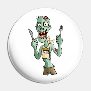 Zombie Buffet Pin