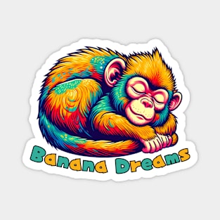 Tired monkey Magnet