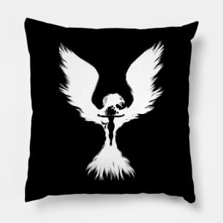 White Phoenix Pillow