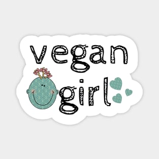 Vegan girl Magnet