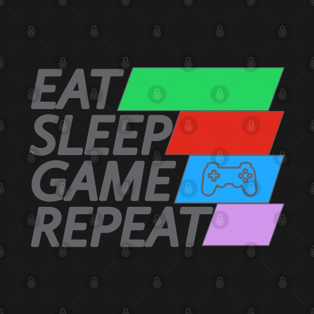 Eat Sleep Game Repeat by Draven