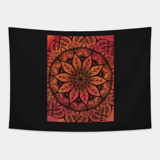 Fall toned mandala design Tapestry