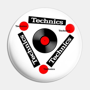 90s Classic Retro Style Technics Audio Pin