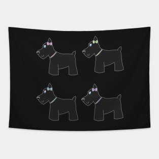 Pink Scottie Dogs Sticker Pack Tapestry