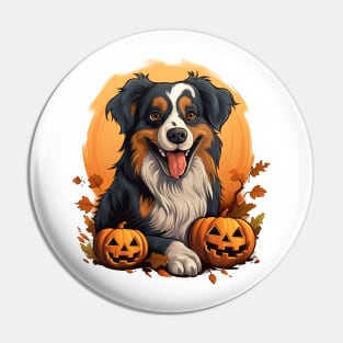 Halloween Australian Shepherd Dog #3 Pin