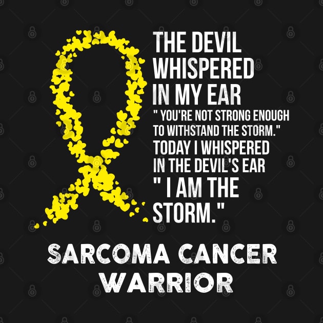 The Devil- Sarcoma Cancer Awareness Support Ribbon by HomerNewbergereq