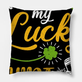 welder This is My Lucky Shirt St Patrick's Day Pillow