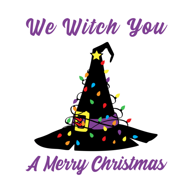 We Witch You A Merry Christmas by My Tribe Apparel