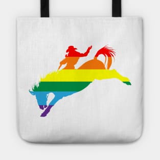 Bronco Rider 1: Pride Flag Tote