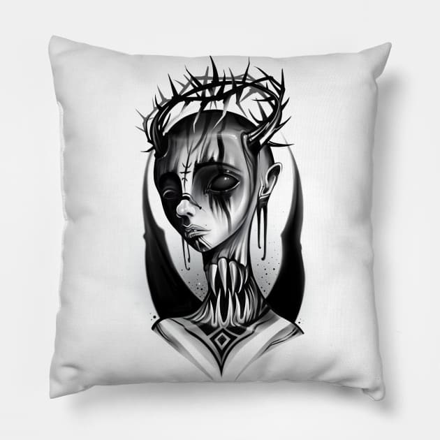 Damn Angel Pillow by IvanJoh