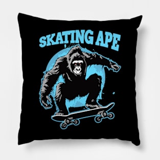 Ape Skating 92001 Pillow