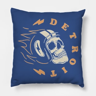 skull racer 1 Pillow