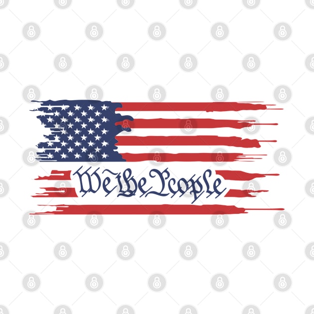 We the people, American flag by twotwentyfives