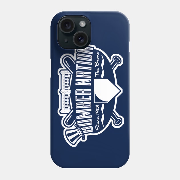 Bronx Bombers Nation Outline Phone Case by PopCultureShirts