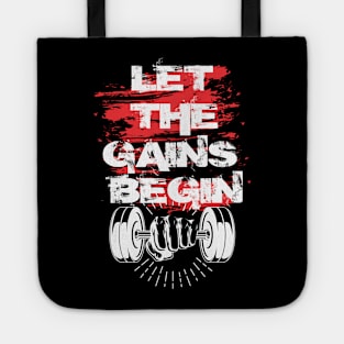 Let the gains begin - Crazy gains - Nothing beats the feeling of power that weightlifting, powerlifting and strength training it gives us! A beautiful vintage design representing body positivity! Tote