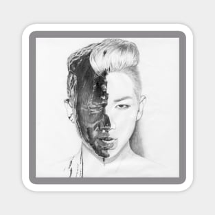 RM Rap Monster pencil drawing Magnet