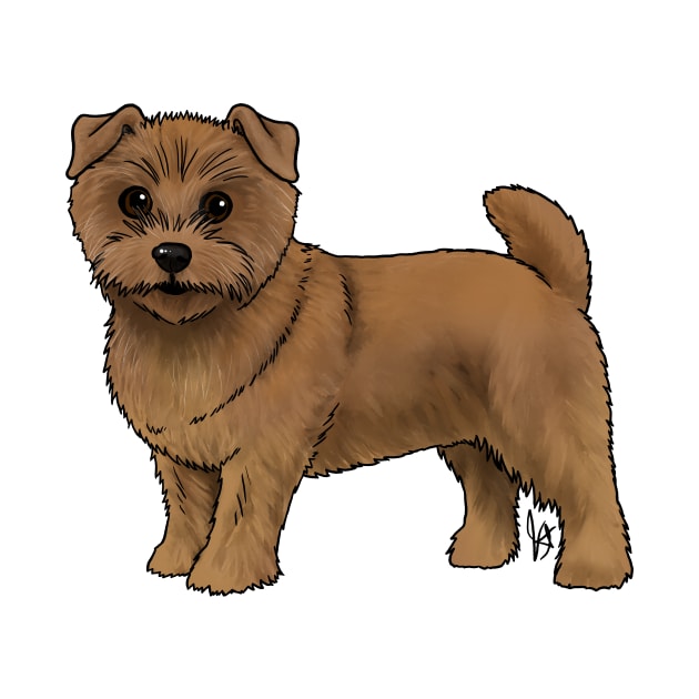 Dog - Norfolk Terrier - Red by Jen's Dogs Custom Gifts and Designs