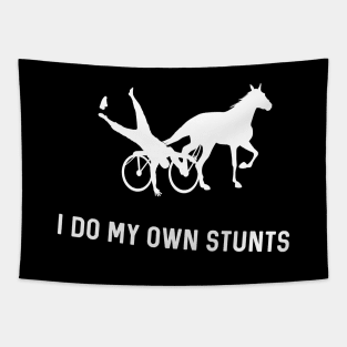 I Do My Own Stunts Harness Racing Funny Harness Racer Tapestry