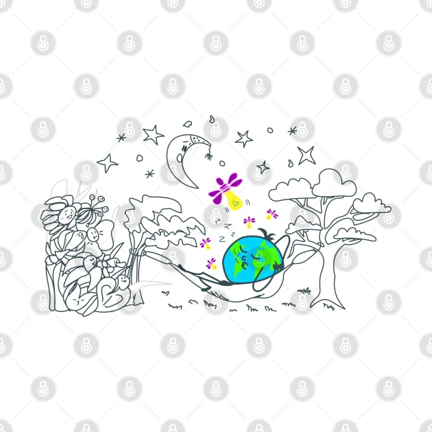 Let the Planet Chillax: Earth Hour Special Drawing by fraga-ro