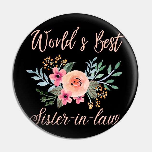 World's best sister-in-law sister in law shirts cute with flowers Pin by Maroon55