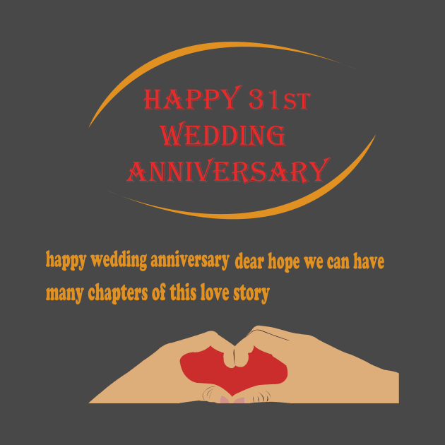 happy 31st wedding anniversary by best seller shop