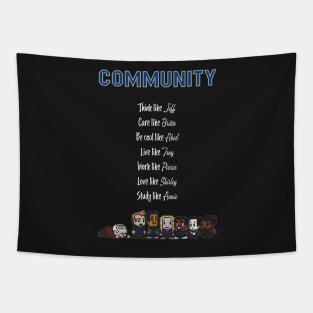 To be like Community · TV show black Tapestry