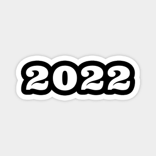 2022. Simple Typography Black 2022 design. Magnet