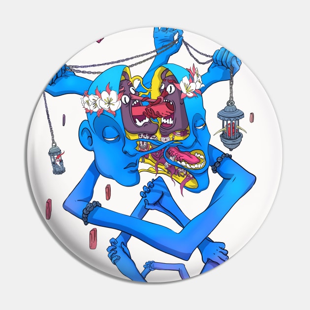 Isolated Craziness Pin by Ostemo Stephane Meury