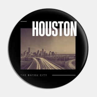 Houston cityscape Pin