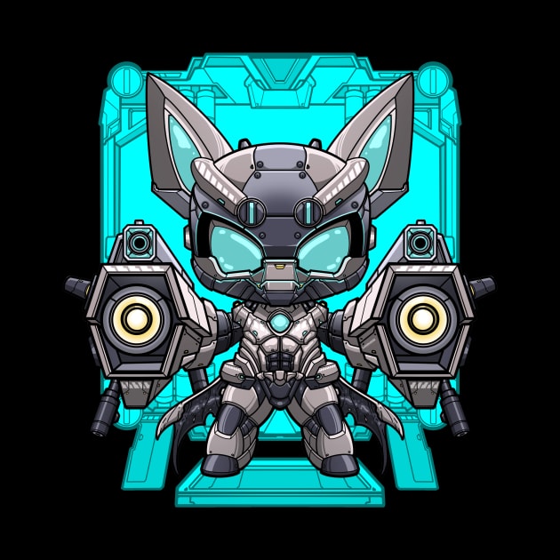 The Batbot - Cute Chibi Batman Robot by eleazarion