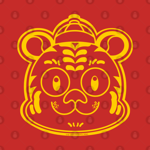 CNY: YEAR OF THE TIGER (BOY) OUTLINE by cholesterolmind