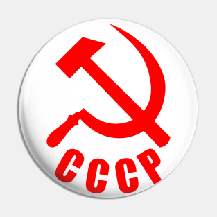 CCCP Hammer and Sickle red Pin