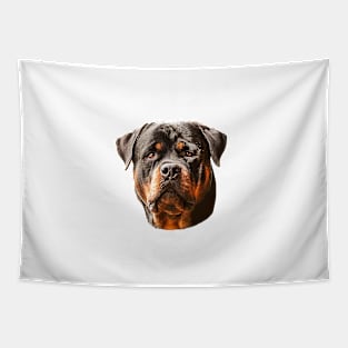 Rottweiler Stunning Dog Head Art Tapestry