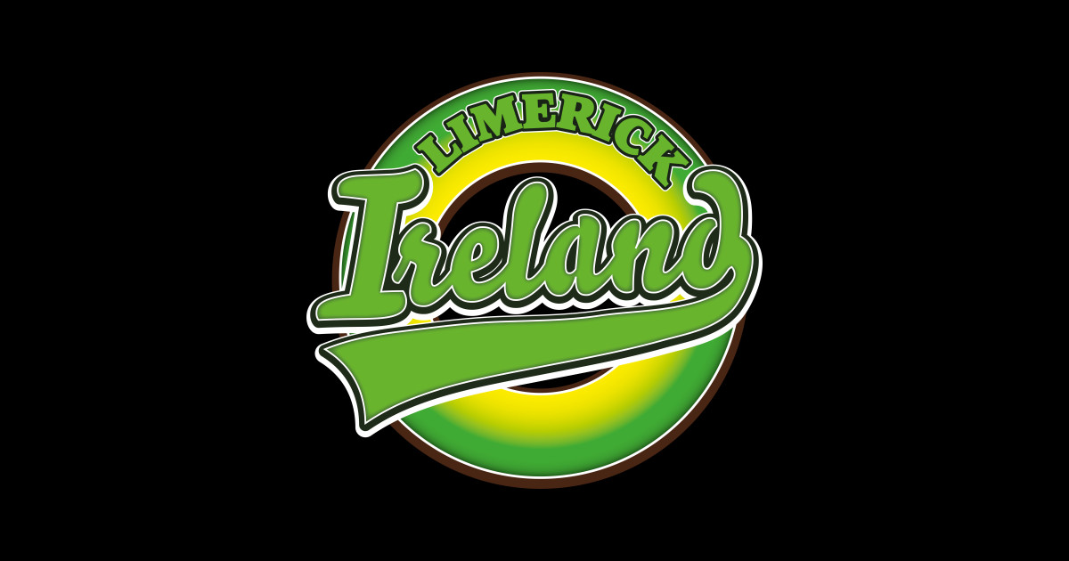 Limerick Ireland retro logo Limerick Ireland Sticker TeePublic