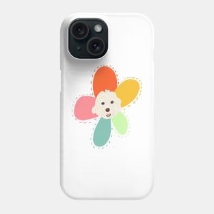 Sunshine Rainbow Flower Dog Phone Case