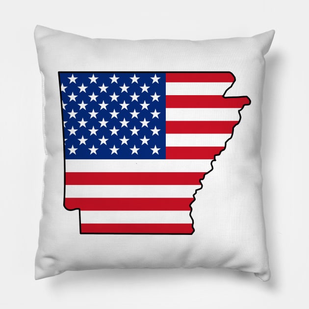 Arkansas USA Pillow by somekindofguru