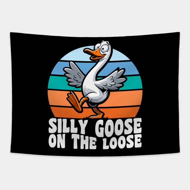 Silly Goose On The Loose Tapestry by DetourShirts